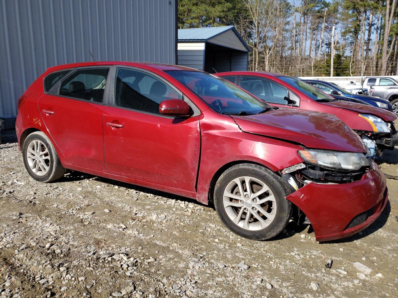 KIA FORTE EX 2011 with VIN KNAFU5A23B5350317 - Photo from auction