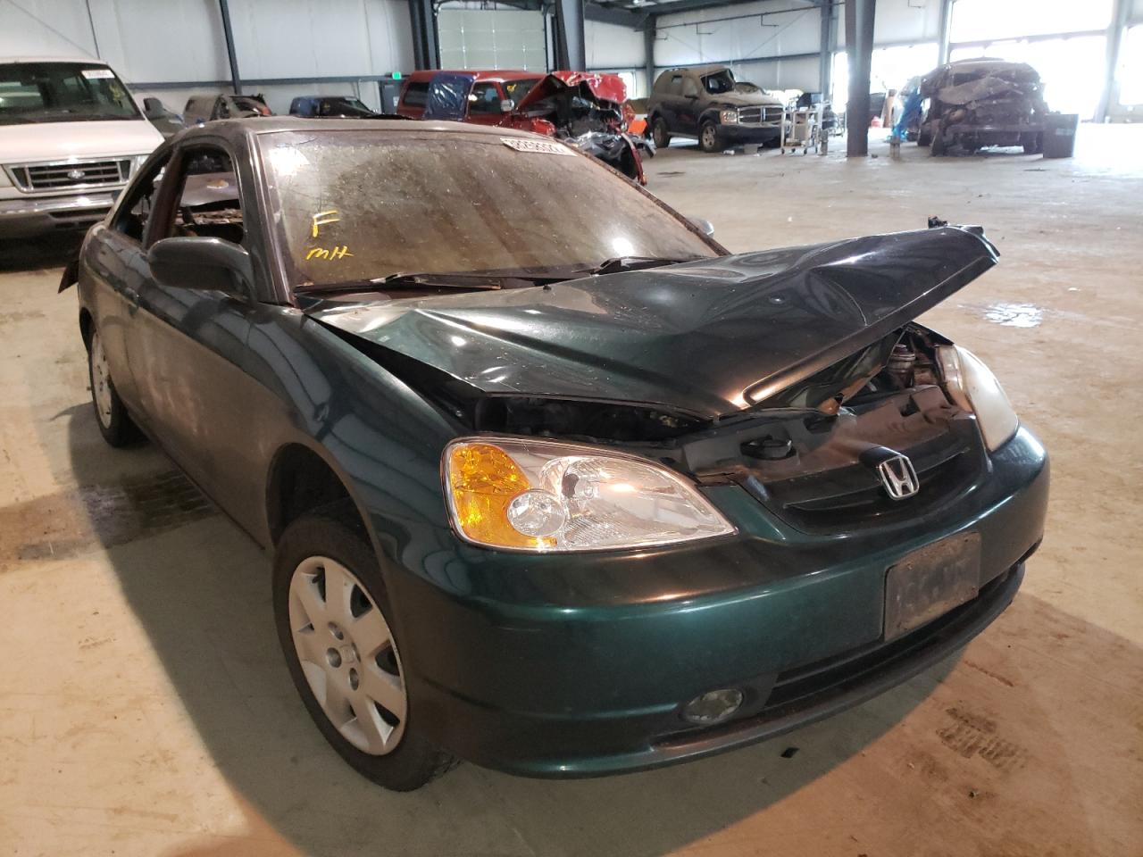 HONDA CIVIC SI 2001 with VIN 1HGEM219X1L122997 - Photo from auction