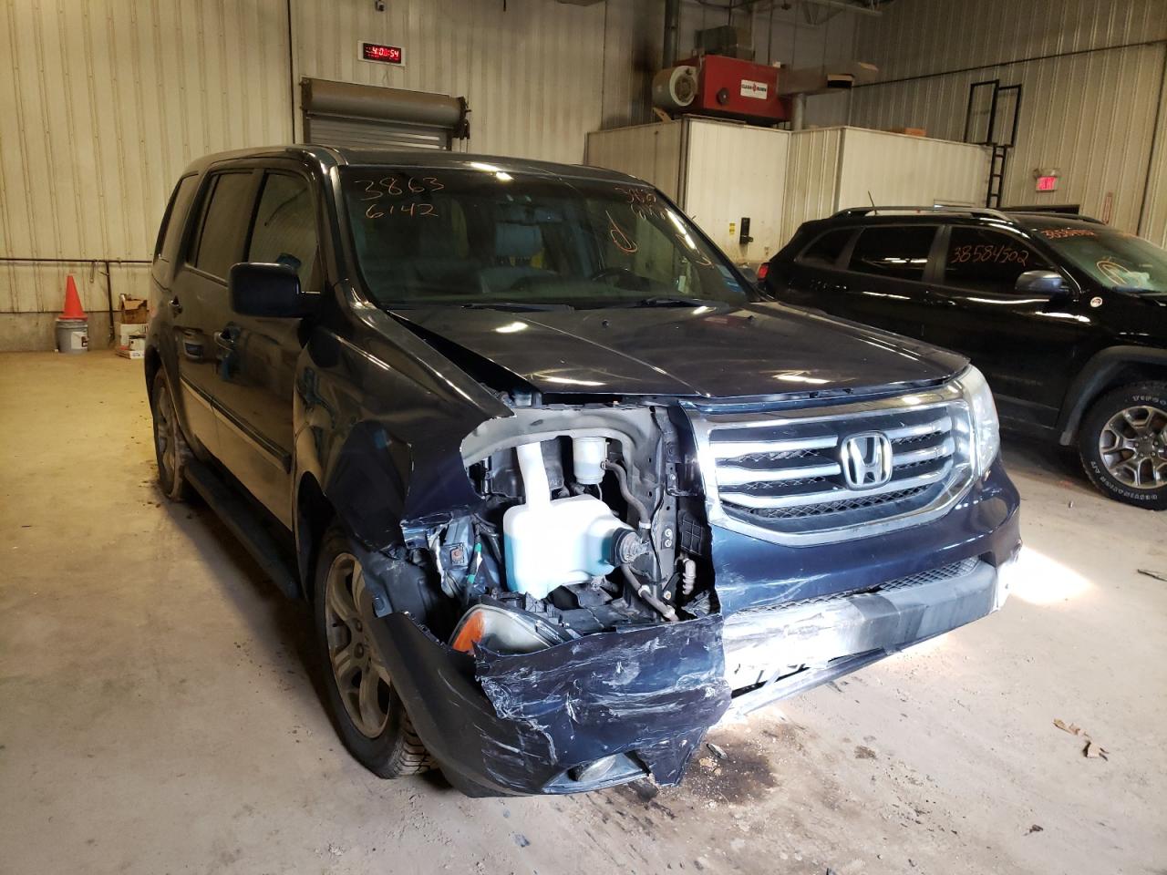 HONDA PILOT EXL 2012 with VIN 5FNYF4H68CB058784 - Photo from auction