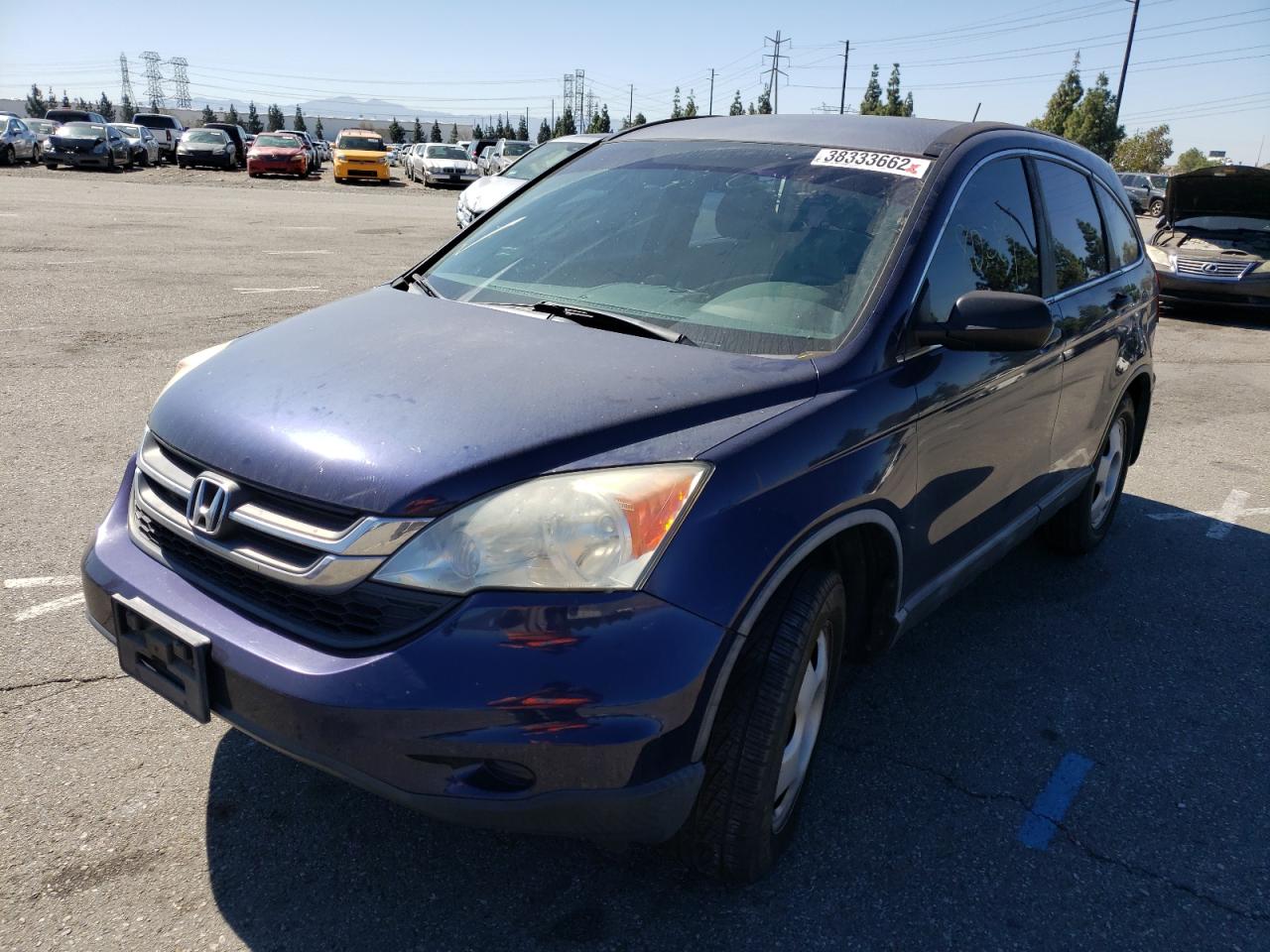 Photo 2 from auction – 2011 HONDA CR-V LX with VIN 5J6RE3H33BL060875
