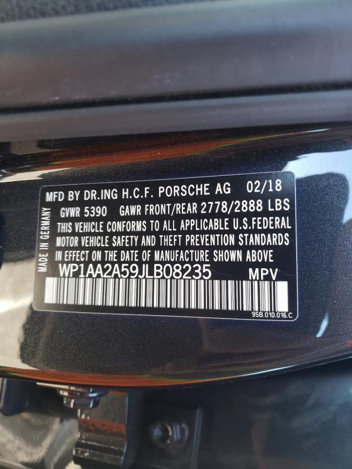 Photo 10 from auction – 2018 PORSCHE MACAN with VIN WP1AA2A59JLB08235