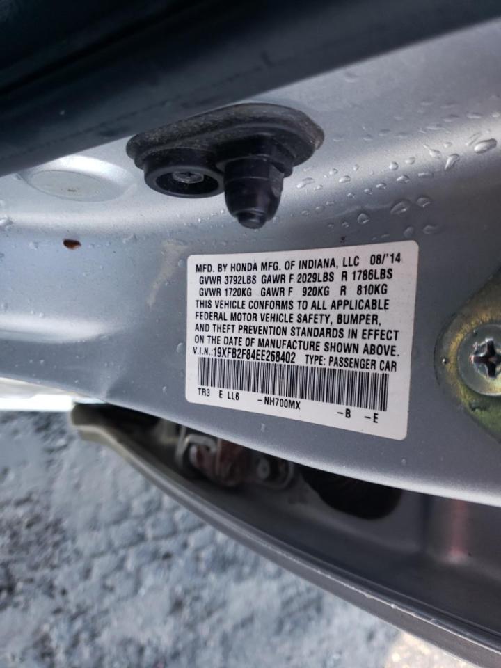 Photo 10 from auction – 2014 HONDA CIVIC EX with VIN 19XFB2F84EE268402