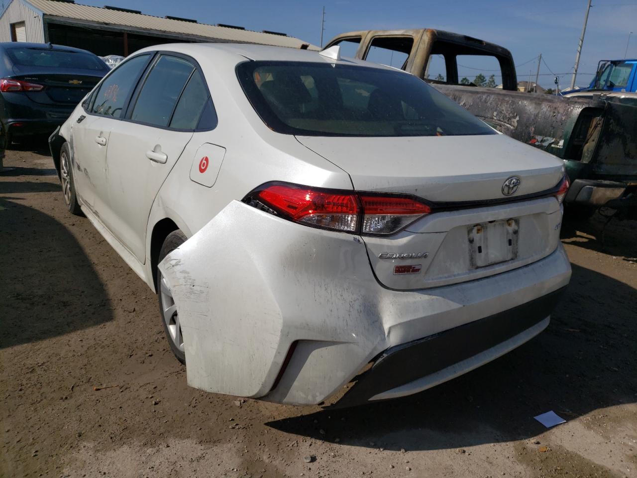 Photo 3 from auction – 2021 TOYOTA COROLLA LE with VIN JTDEPMAE3MJ118501