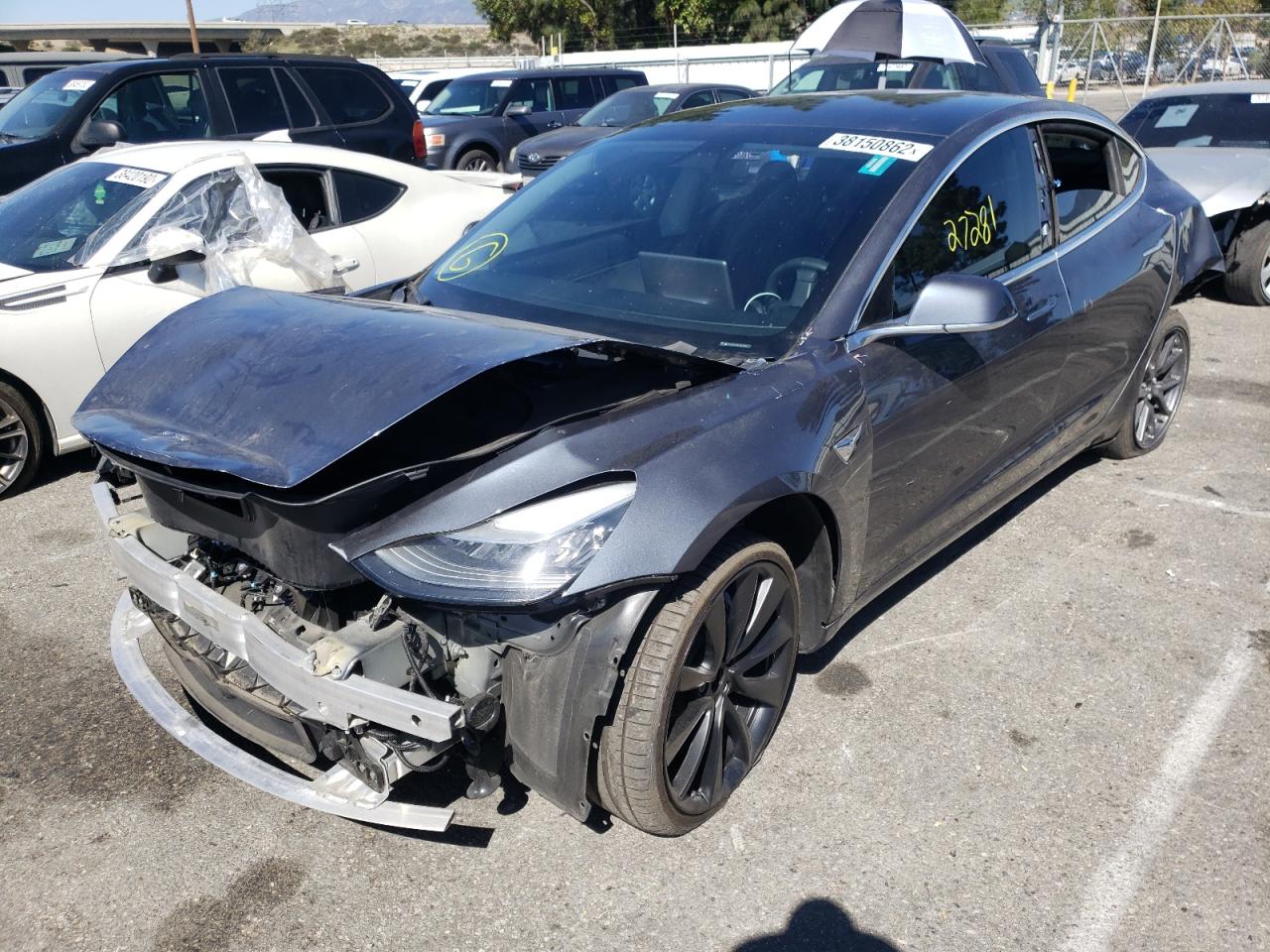 Photo 2 from auction – 2020 TESLA MODEL 3 with VIN 5YJ3E1EA0LF633299