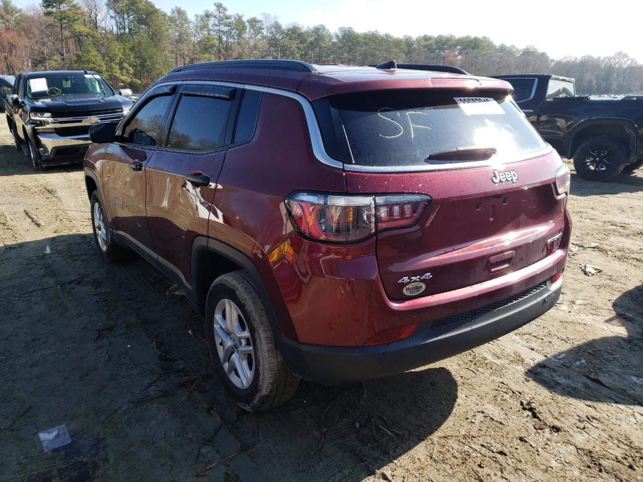 Фото 3 с аукциона – 2020 JEEP COMPASS SP с VIN 3C4NJDAB0LT254972