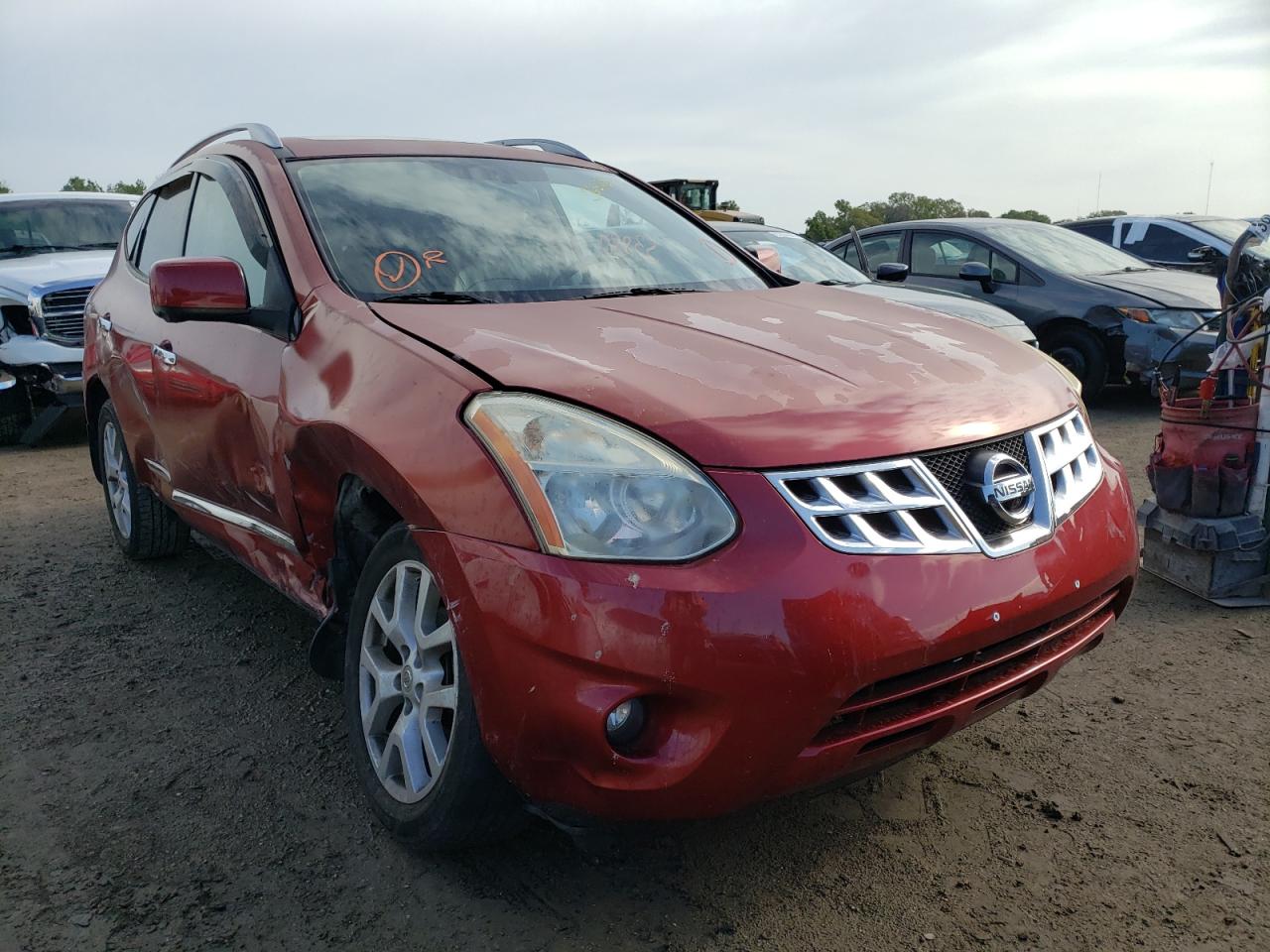 NISSAN ROGUE S 2012 with VIN JN8AS5MV5CW410123 - Photo from auction