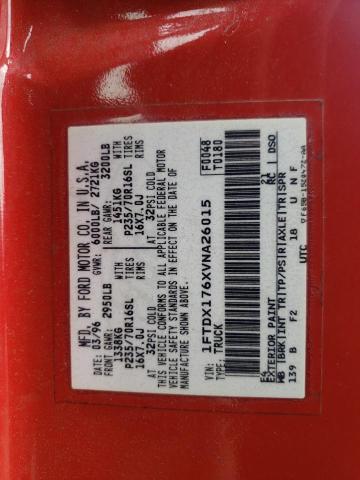 Photo 10 from auction – 1997 FORD F150 with VIN 1FTDX176XVNA26015