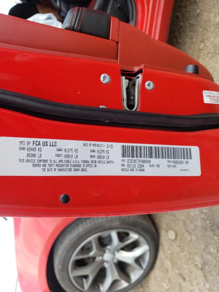 Photo 10 from auction – 2015 DODGE CHARGER R/ with VIN 2C3CDXCT3FH806200