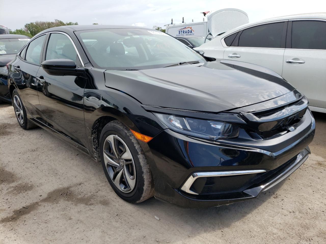 HONDA CIVIC LX 2019 with VIN 19XFC2F67KE007725 - Photo from auction