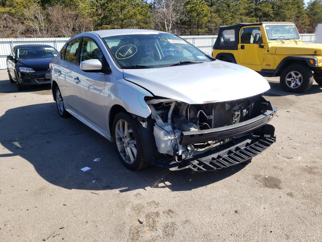 NISSAN SENTRA S 2014 with VIN 3N1AB7AP0EY306604 - Photo from auction