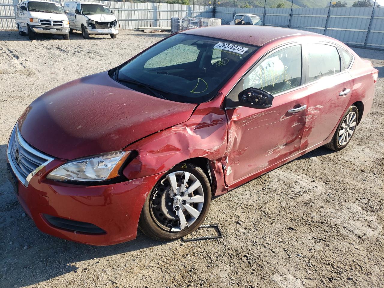 Photo 2 from auction – 2014 NISSAN SENTRA S with VIN 3N1AB7AP4EL658761