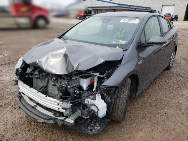 Photo 2 from auction – 2021 TOYOTA PRIUS PRIM with VIN JTDKAMFP3M3176336