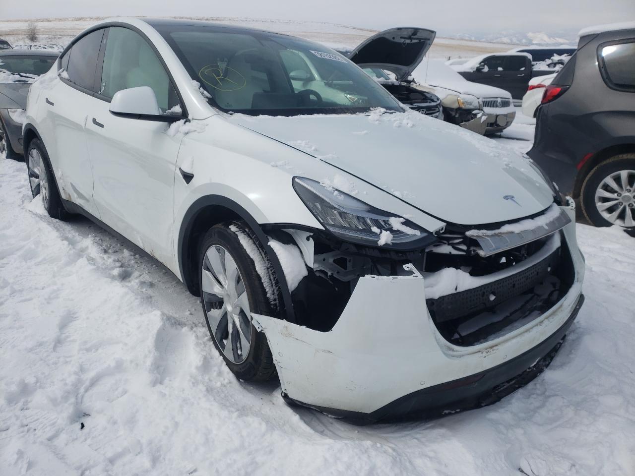 TESLA MODEL Y 2021 with VIN 5YJYGDEE8MF246859 - Photo from auction