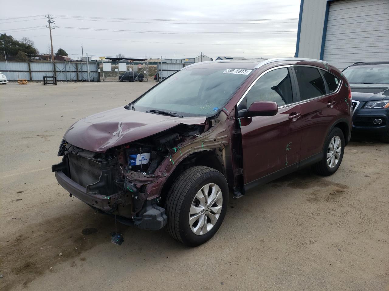 Photo 2 from auction – 2012 HONDA CR-V EXL with VIN 5J6RM4H77CL067339