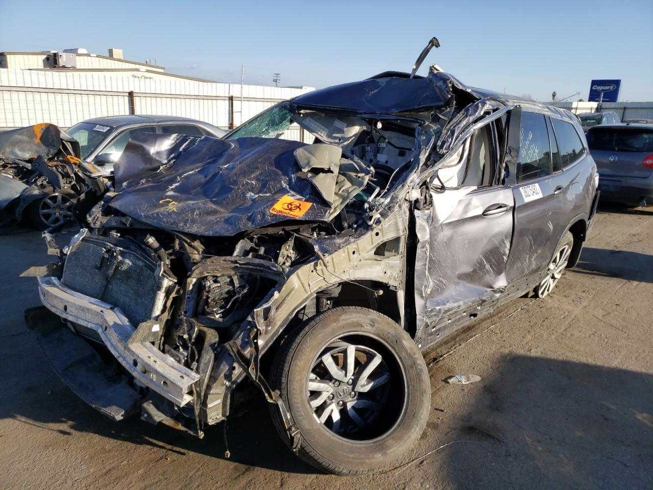 Photo 2 from auction – 2021 HONDA PILOT EXL with VIN 5FNYF5H56MB046695