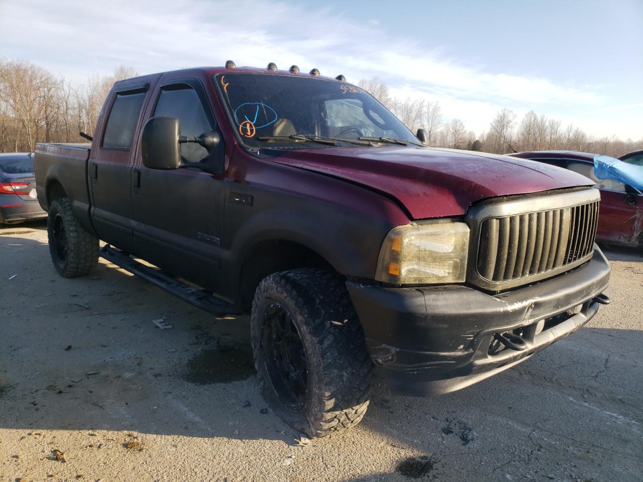 FORD F250 SUPER 2004 with VIN 1FTNW21P94EE05858 - Photo from auction