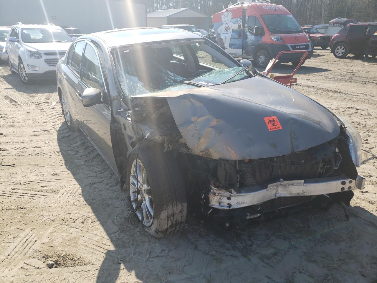 INFINITI G37 2012 with VIN JN1CV6AR5CM678970 - Photo from auction