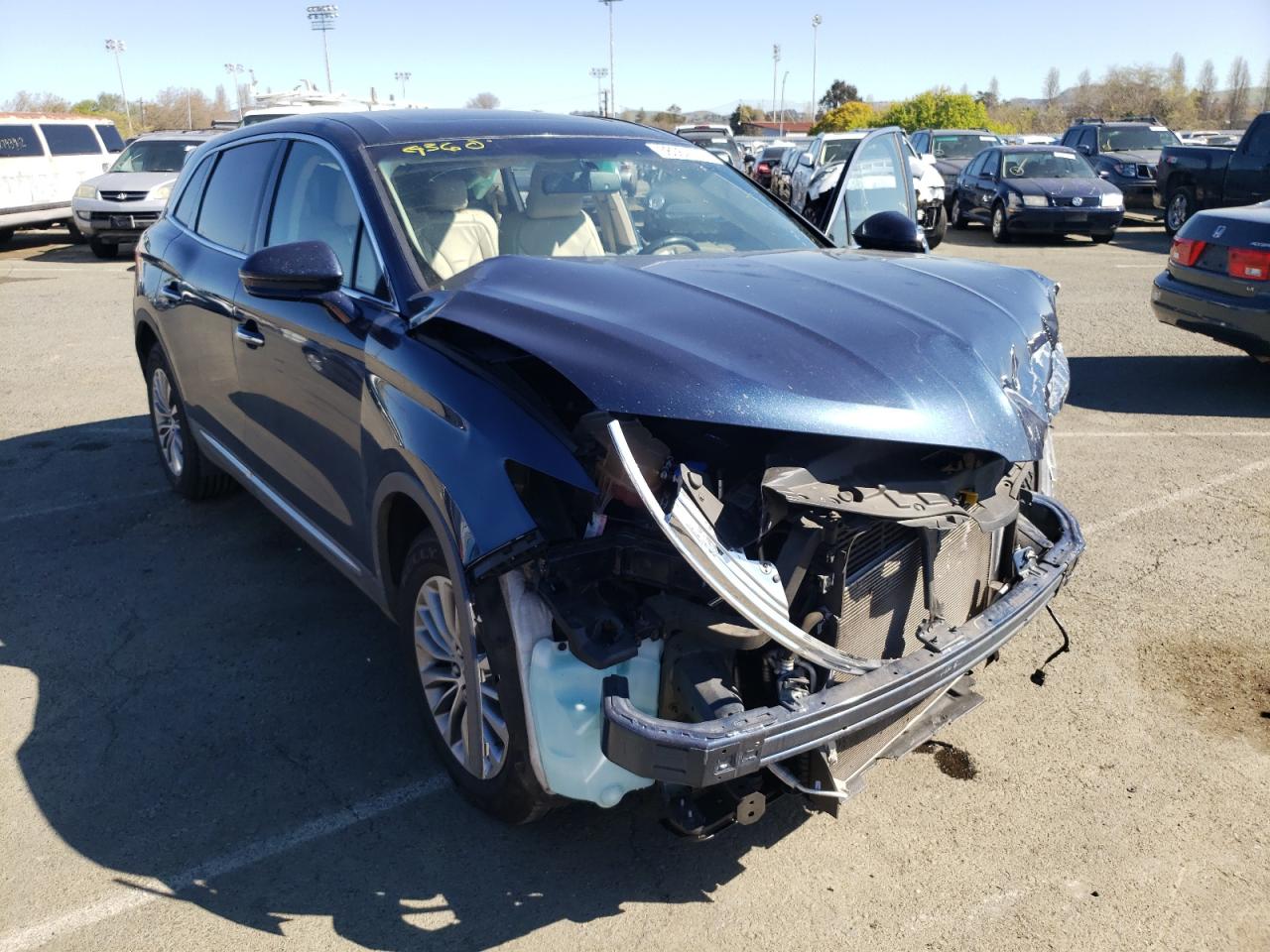 LINCOLN MKX SELECT 2017 with VIN 2LMPJ6KR8HBL30103 - Photo from auction