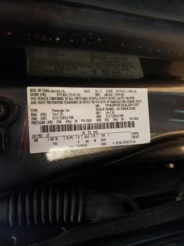 Photo 10 from auction – 2018 FORD FOCUS SE with VIN 1FADP3F25JL201387