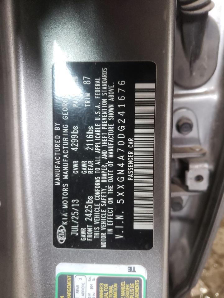 Photo 10 from auction – 2013 KIA OPTIMA EX with VIN 5XXGN4A70DG241676