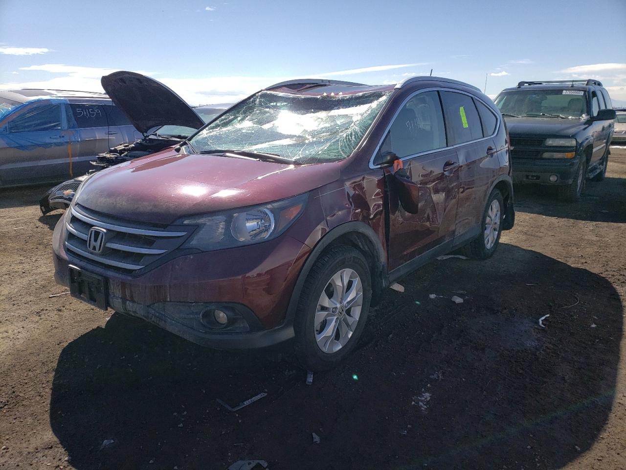Photo 2 from auction – 2014 HONDA CR-V EXL with VIN 5J6RM4H75EL006347