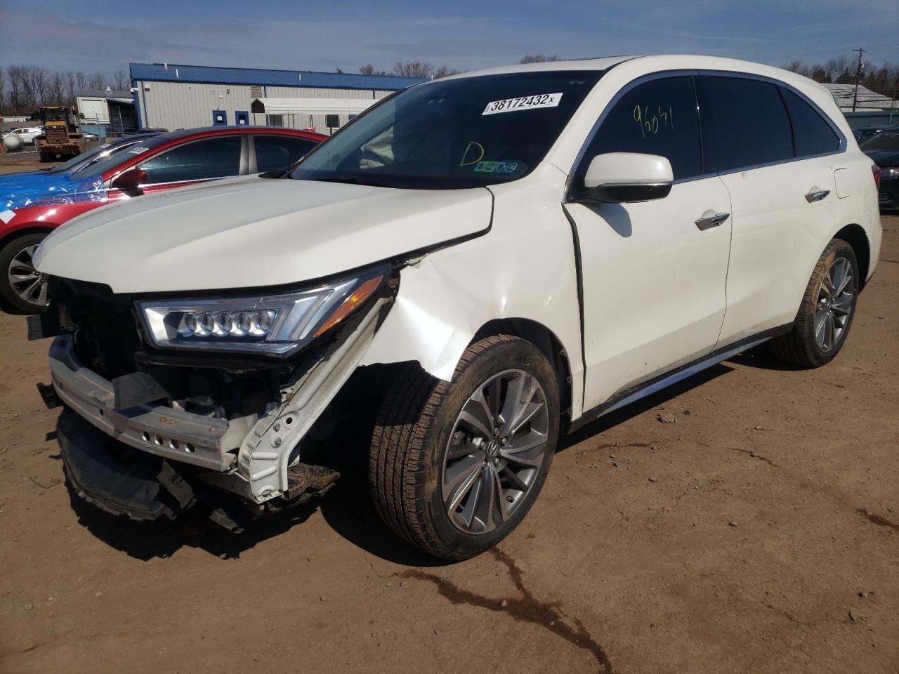 Photo 2 from auction – 2017 ACURA MDX TECHNO with VIN 5FRYD4H50HB022266