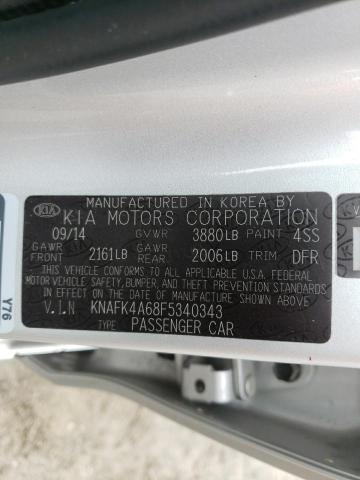 Photo 10 from auction – 2015 KIA FORTE LX with VIN KNAFK4A68F5340343