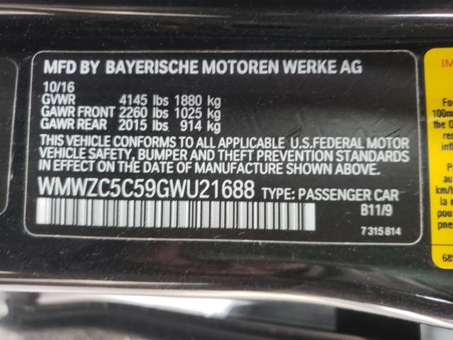Photo 10 from auction – 2016 MINI COOPER S C with VIN WMWZC5C59GWU21688