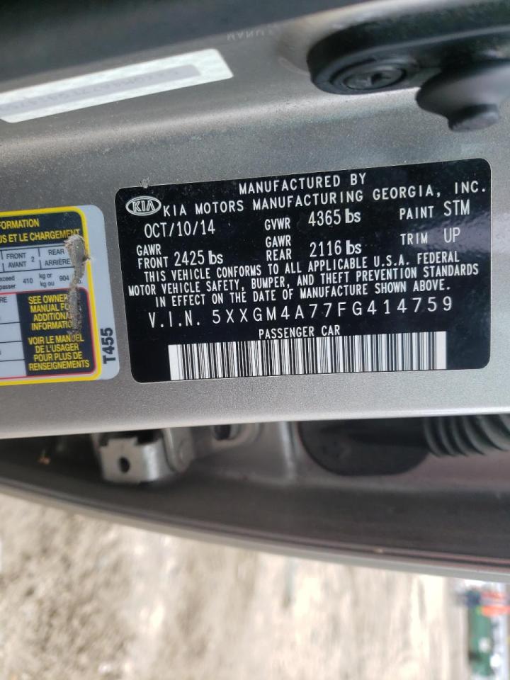 Photo 10 from auction – 2005 KIA OPTIMA with VIN 5XXGM4A77FG414759