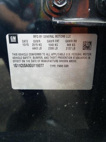 Photo 10 from auction – 2016 CHEVROLET MALIBU LIM with VIN 1G11C5SA0GU119077