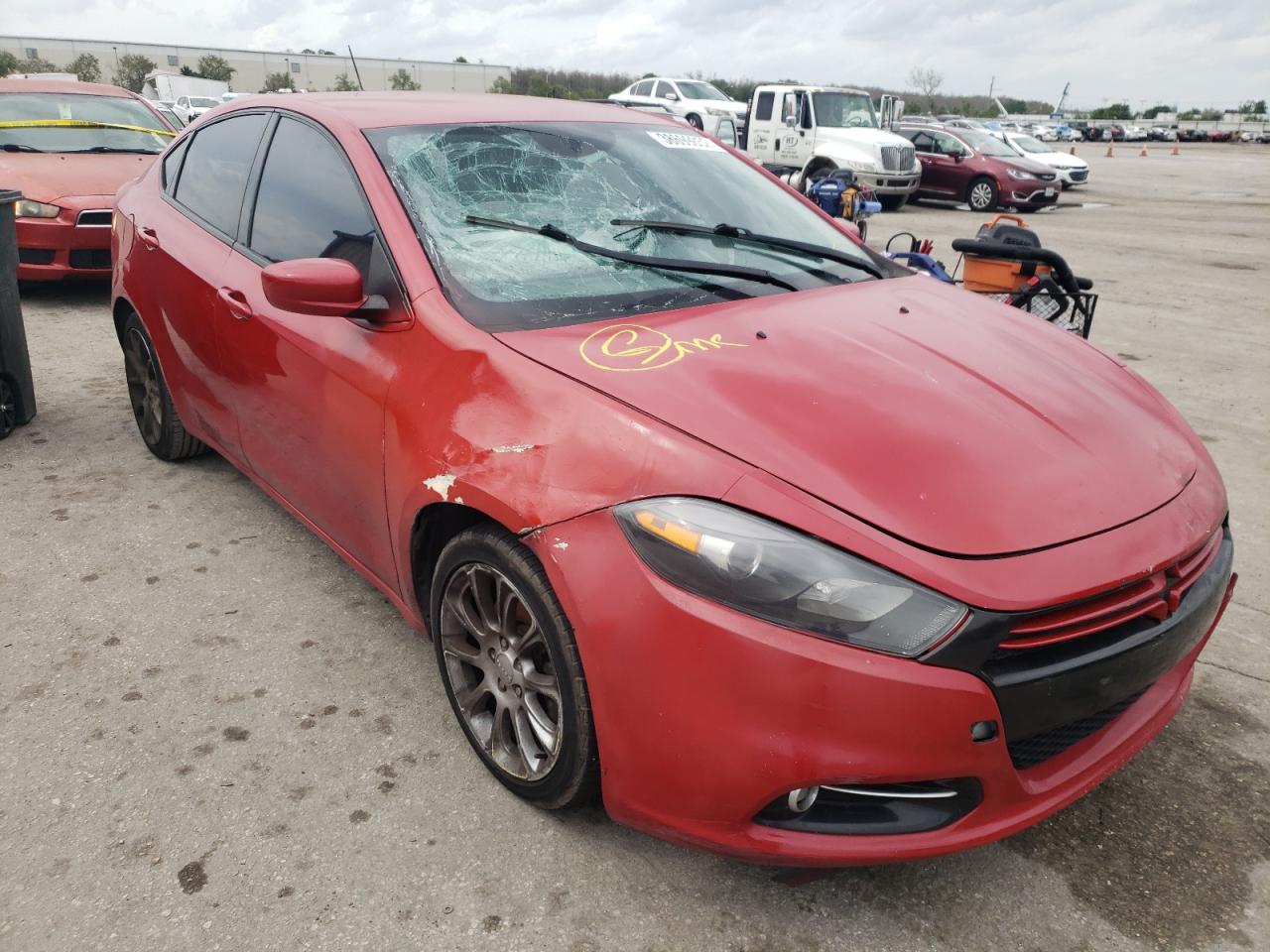 DODGE DART SXT 2013 with VIN 1C3CDFBHXDD643188 - Photo from auction