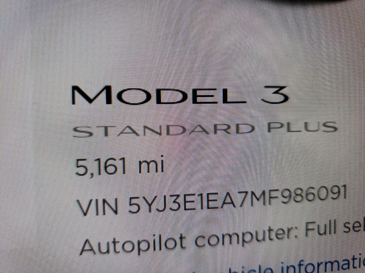 Photo 8 from auction – 2021 TESLA MODEL 3 with VIN 5YJ3E1EA7MF986091