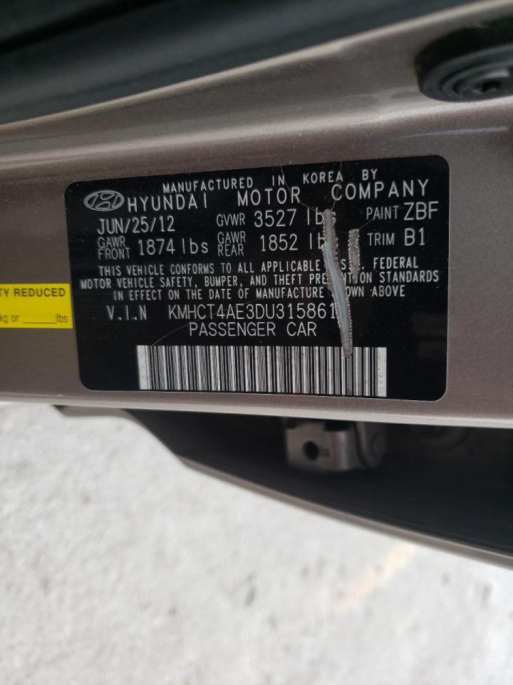 Photo 10 from auction – 2013 HYUNDAI ACCENT GLS with VIN KMHCT4AE3DU315861