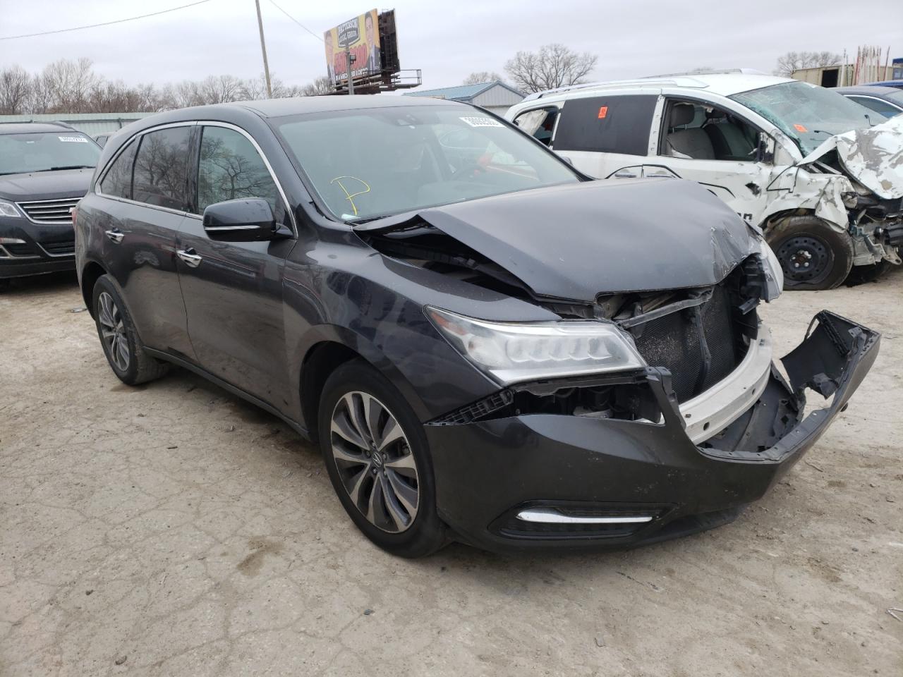 ACURA MDX TECHNO 2014 with VIN 5FRYD4H41EB044568 - Photo from auction