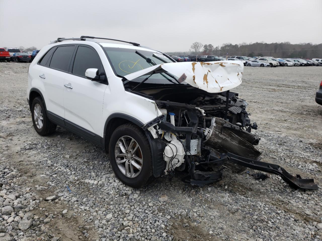 KIA SORENTO LX 2014 with VIN 5XYKT3A68EG501109 - Photo from auction