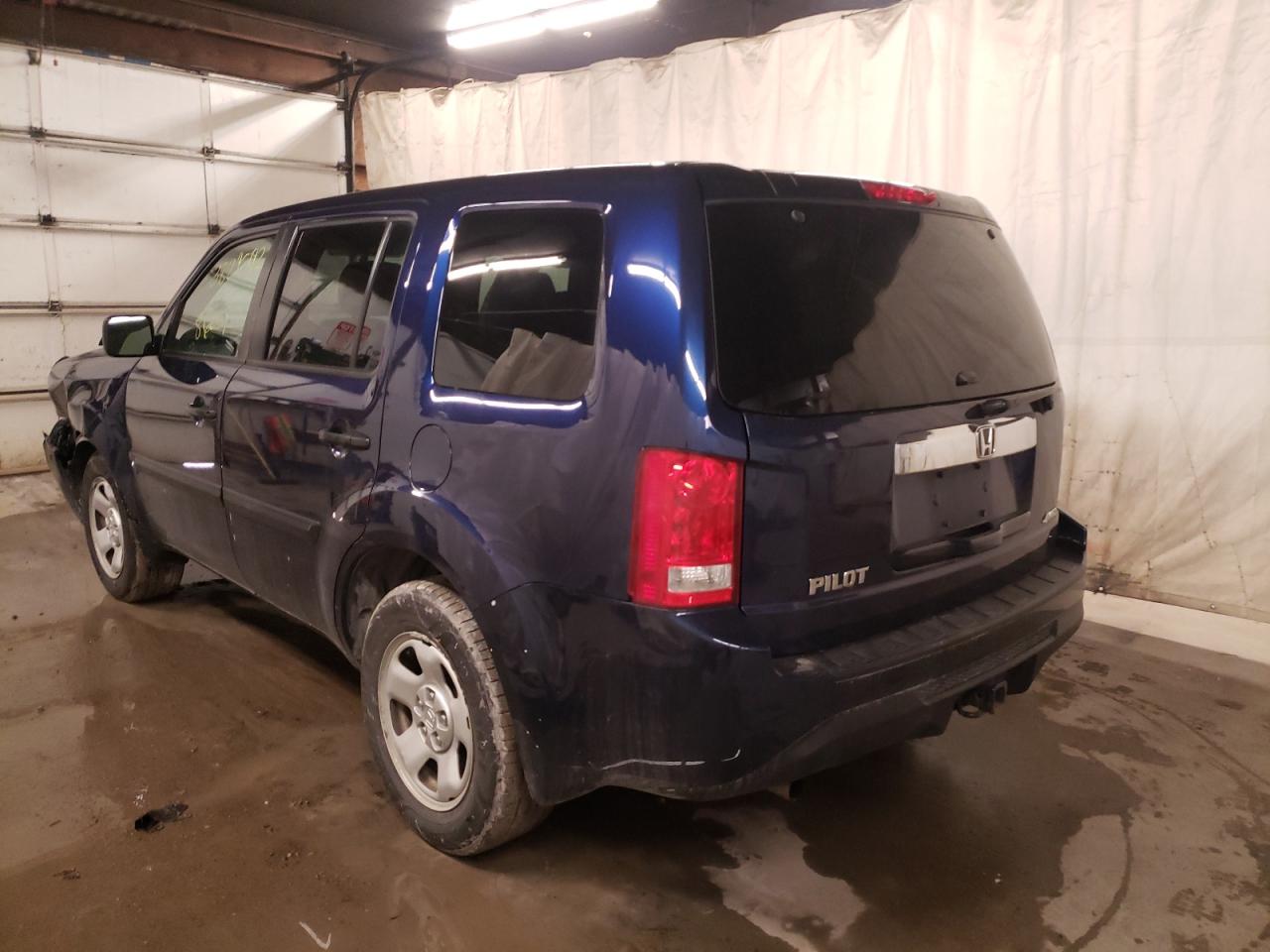 Photo 3 from auction – 2013 HONDA PILOT LX with VIN 5FNYF4H28DB039909