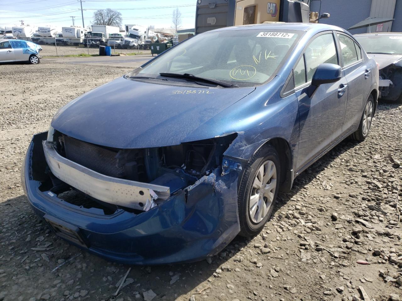 Photo 2 from auction – 2012 HONDA CIVIC LX with VIN 2HGFB2F50CH544731