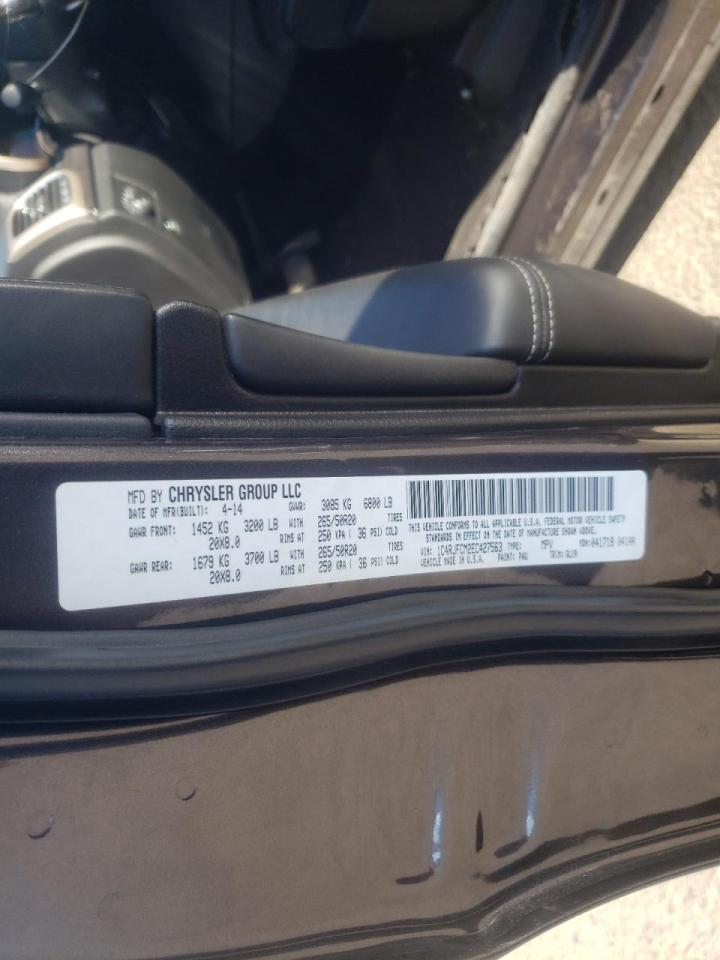 Photo 10 from auction – 2014 JEEP GRAND CHER with VIN 1C4RJFCM2EC427563
