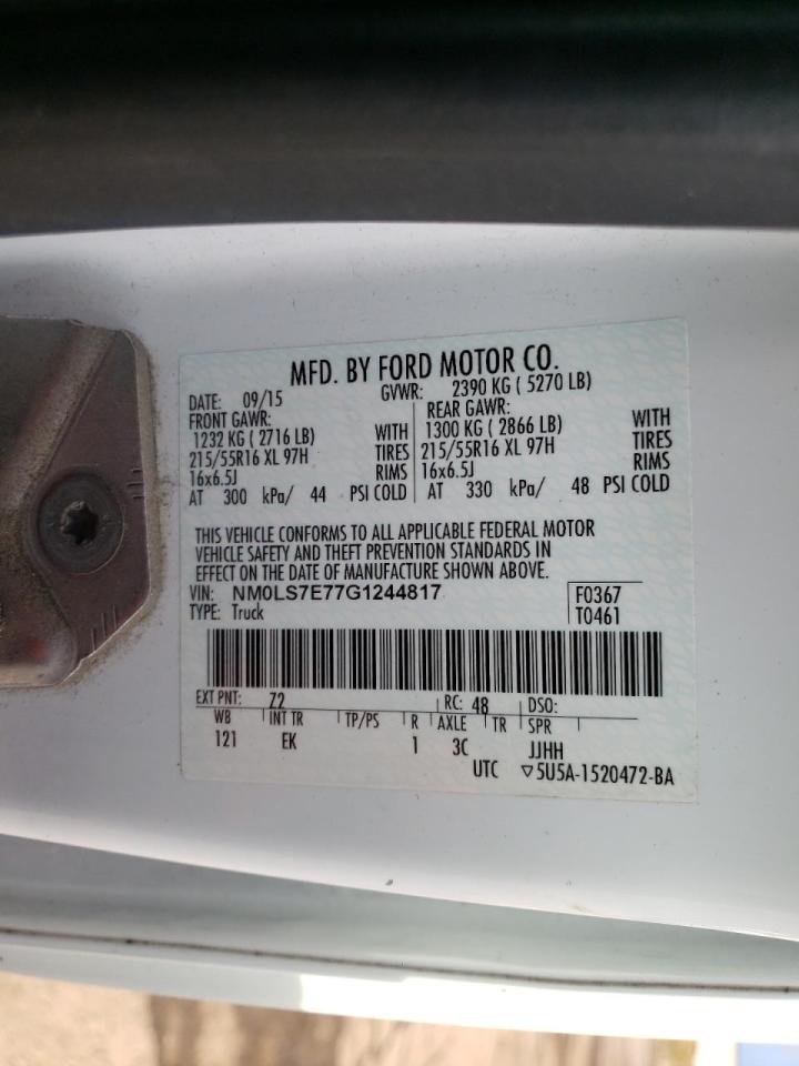 Photo 10 from auction – 2016 FORD TRANSIT CO with VIN NM0LS7E77G1244817
