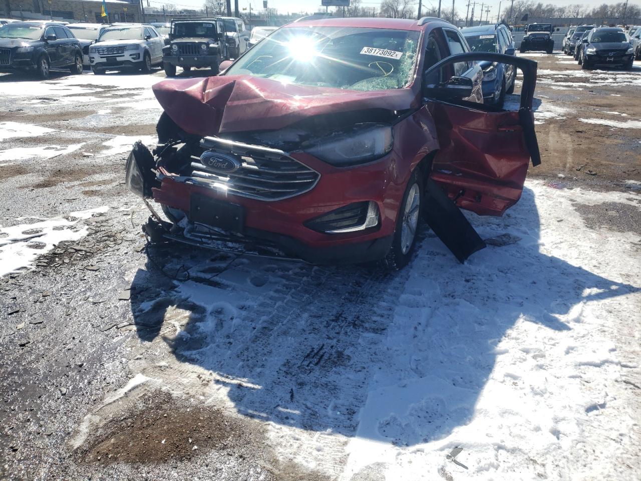 Photo 9 from auction – 2020 FORD EDGE SEL with VIN 2FMPK4J91LBA54712