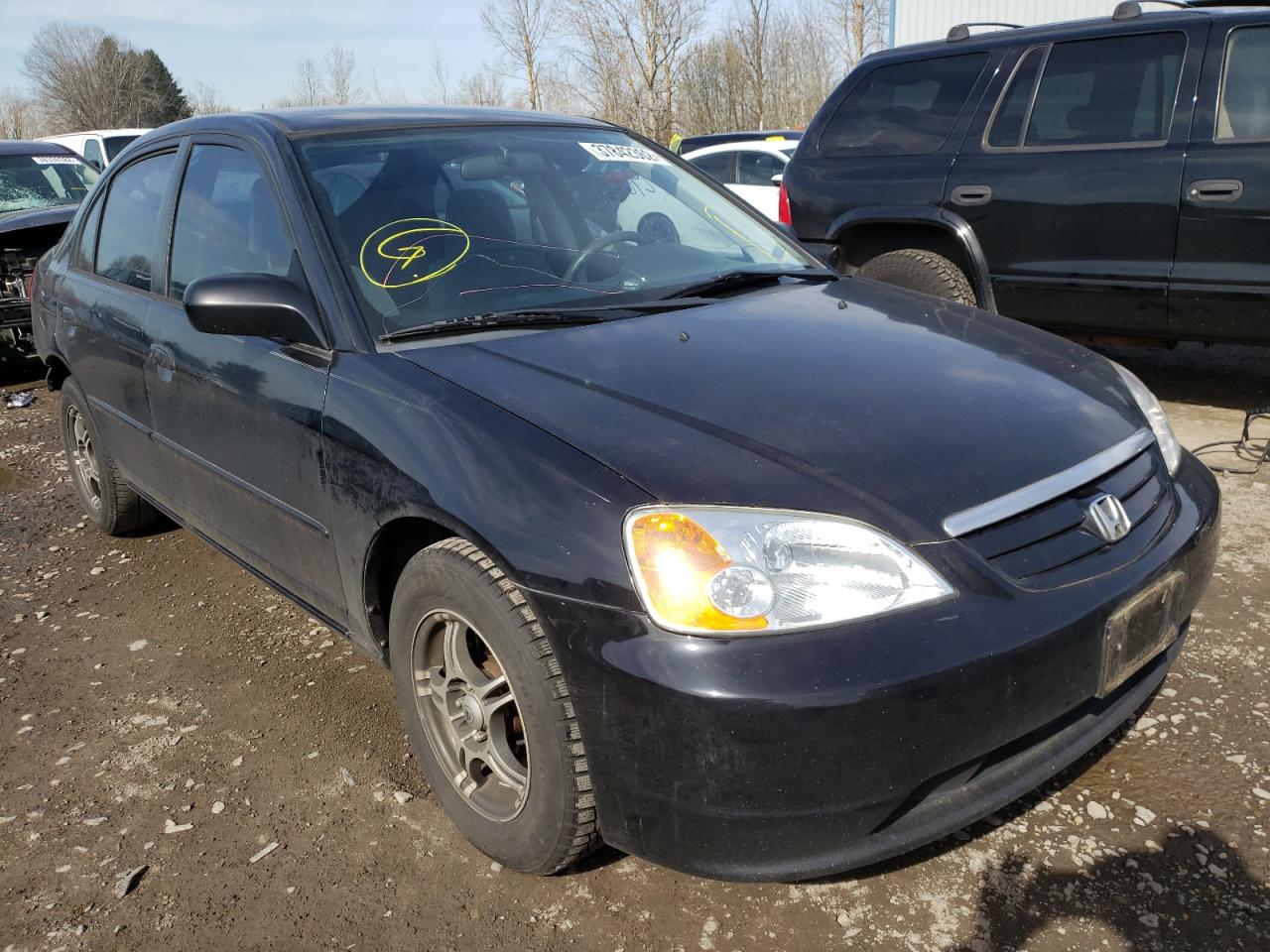 HONDA CIVIC LX 2001 with VIN 2HGES15581H606137 - Photo from auction
