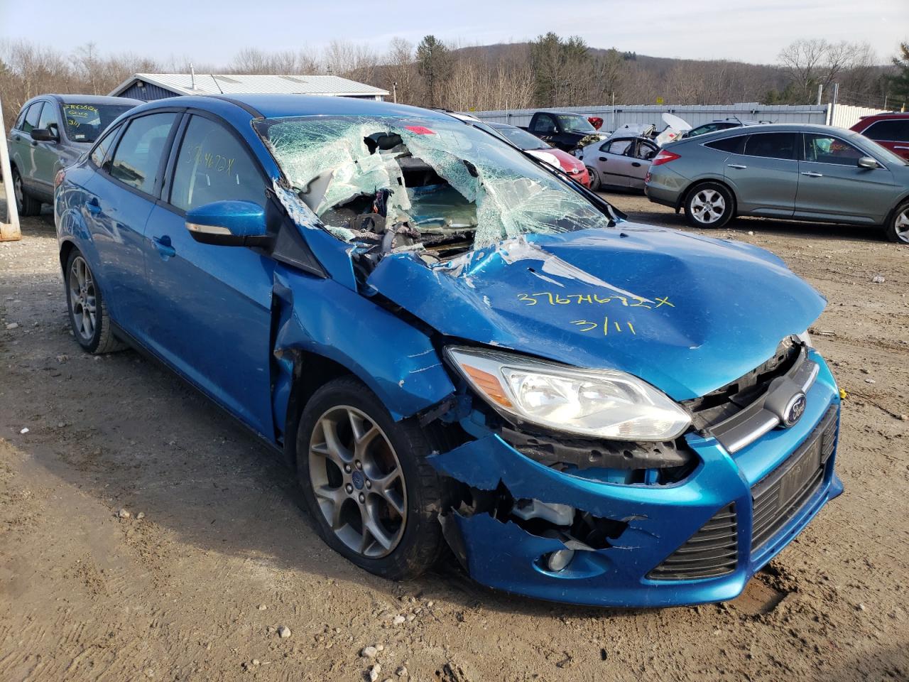 FORD FOCUS SE 2014 with VIN 1FADP3F22EL250777 - Photo from auction