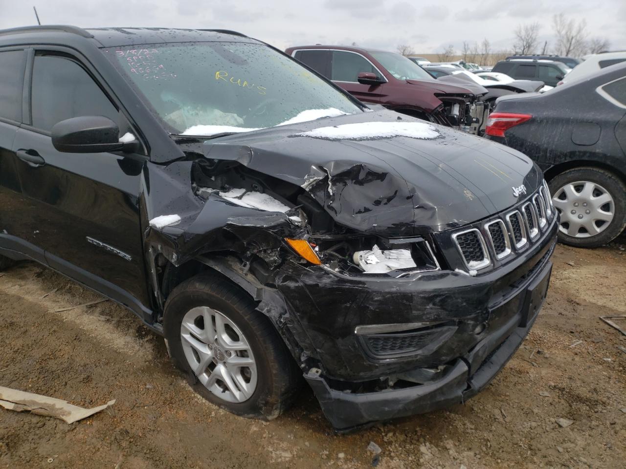 Photo 9 from auction – 2017 JEEP COMPASS SP with VIN 3C4NJCAB4HT682030
