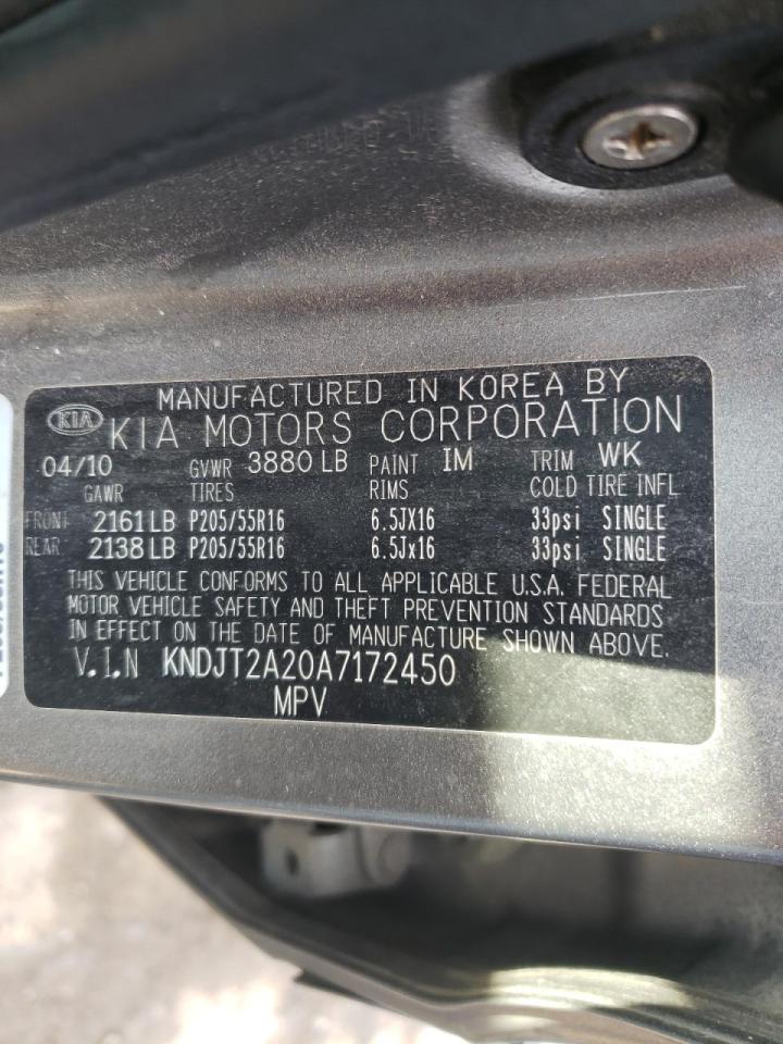 Photo 10 from auction – 2010 KIA SOUL + with VIN KNDJT2A20A7172450