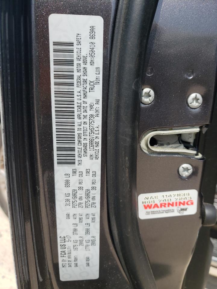Photo 10 from auction – 2017 RAM 1500 LARAM with VIN 1C6RR6VT5HS775730