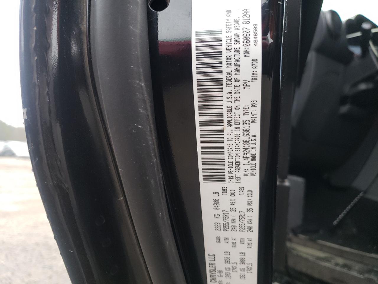 Photo 10 from auction – 2008 JEEP WRANGLER X with VIN 1J4FA24188L638135