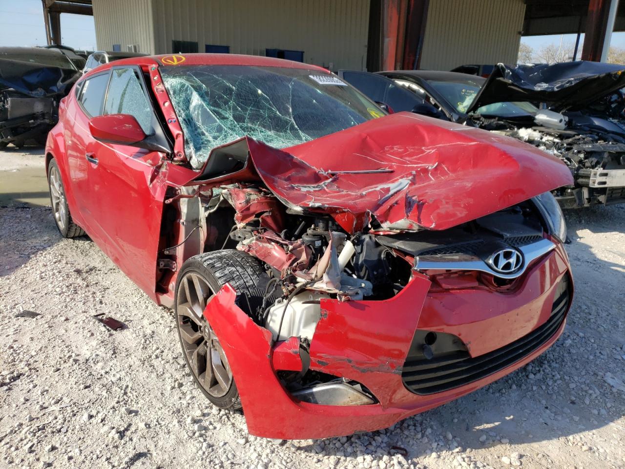 HYUNDAI VELOSTER 2015 with VIN KMHTC6AD6FU221561 - Photo from auction