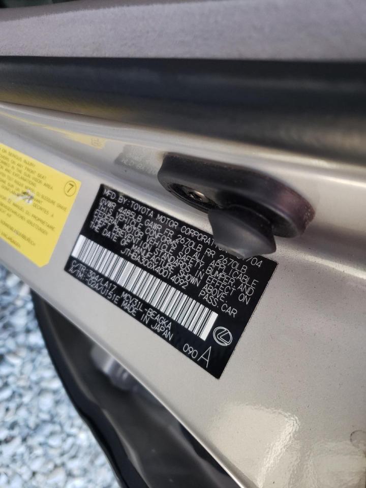 Photo 10 from auction – 2004 LEXUS ES 330 with VIN JTHBA30GX40014092