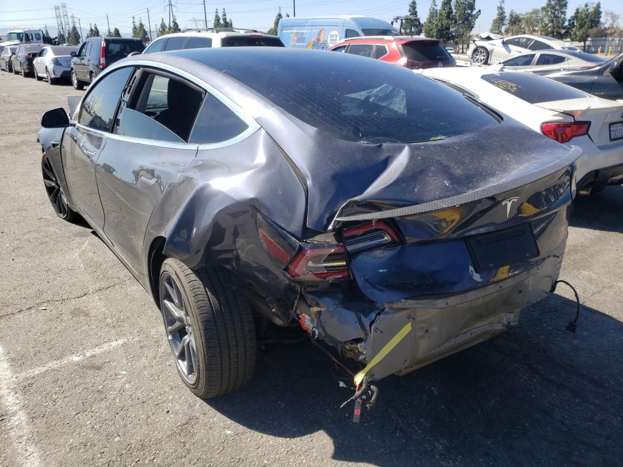 Photo 3 from auction – 2020 TESLA MODEL 3 with VIN 5YJ3E1EA0LF633299