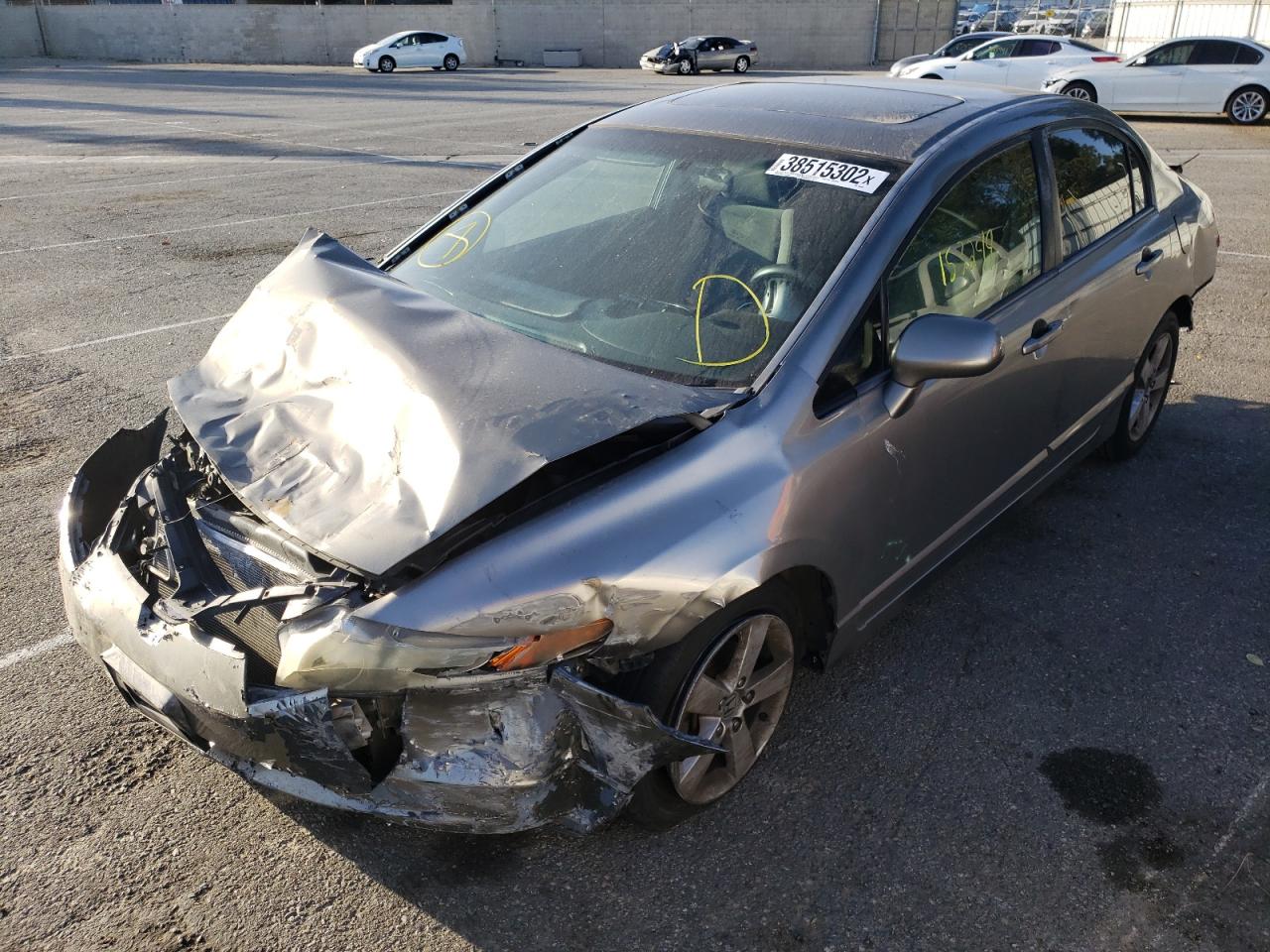 Photo 2 from auction – 2008 HONDA CIVIC EX with VIN 2HGFA16858H304492